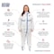 International Enviroguard ViroGuard 2, White Coverall, Boot Only, Elastic Wrist, 4XL, PK25 W2501-4XL - alternate 2