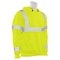 Deltaplus High Visibility Hooded Sweatshirt, Class 3, Type R, 100% Soft Polyester Fleece, Lime, M 61540 - alternate 4