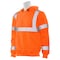 Deltaplus High Visibility Hooded Sweatshirt, Class 3, ANSI Type R, Class 3, 100% Soft Polyester Fleece, L 62236 - alternate 2