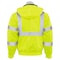 Deltaplus Hi-Vis Bomber Jacket, 300D Oxford Polyester with PU Coating, Fleece Liner, Class 3 Lime, M 62434 - alternate 3