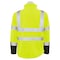 Deltaplus Hi-Vis Softshell Jacket, Polyester/Spandex Outer Shell Fused with Fleece Liner, M 62203 - alternate 2