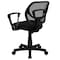 Flash Furniture Mesh Task Chair, 15-1/2" to 19-1/2", Fixed Arms, Black WA-3074-BK-A-GG - alternate 5