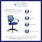 Flash Furniture Mesh Task Chair, 15-1/2" to 19-1/2", Fixed Arms, Blue WA-3074-BL-A-GG - alternate 5