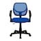 Flash Furniture Mesh Task Chair, 15-1/2" to 19-1/2", Fixed Arms, Blue WA-3074-BL-A-GG - alternate 6