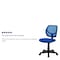 Flash Furniture Mesh Task Chair, 15-1/2" to 19-1/2", Blue WA-3074-BL-GG - alternate 3