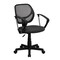Flash Furniture Mesh Task Chair, 15-1/2" to 19-1/2", Fixed Arms, Gray WA-3074-GY-A-GG - alternate 2