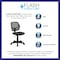Flash Furniture Mesh Task Chair, 15-1/2" to 19-1/2", Gray WA-3074-GY-GG - alternate 2