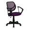 Flash Furniture Mesh Task Chair, 15-1/2" to 19-1/2", Fixed Arms, Purple WA-3074-PUR-A-GG - alternate 8