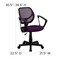 Flash Furniture Mesh Task Chair, 15-1/2" to 19-1/2", Fixed Arms, Purple WA-3074-PUR-A-GG - alternate 4