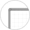 Luxor Wall-Mounted Magnetic Ghost Grid Whiteboard - 48 in  x 36 in WB4836LB - alternate 3