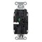 Hubbell Wiring Device-Kellems Straight Blade Receptacle, 5-15R, 15 A, 125V AC, 2 Pole, 3 Wire, Surface Mount, Grounded 5252STLA - alternate 2