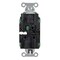 Hubbell Wiring Device-Kellems Straight Blade Receptacle, 5-15R, 15 A, 125V AC, 2 Pole, 3 Wire, Surface Mount, Grounded 5262STGNTR - alternate 2