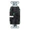 Hubbell Wiring Device-Kellems Straight Blade Receptacle, 5-15R, 15 A, 125V AC, 2 Pole, 3 Wire, Surface Mount, Grounded 5262STGN - alternate 2