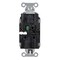 Hubbell Wiring Device-Kellems Straight Blade Receptacle, 5-15R, 15 A, 125V AC, 2 Pole, 3 Wire, Surface Mount, Grounded 5262STGYTR - alternate 2