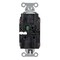 Hubbell Wiring Device-Kellems Straight Blade Receptacle, 5-15R, 15 A, 125V AC, 2 Pole, 3 Wire, Surface Mount, Grounded 5262STTR - alternate 2