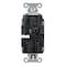 Hubbell Wiring Device-Kellems Straight Blade Receptacle, 5-20R, 20 A, 125V AC, 2 Pole, 3 Wire, Surface Mount, Grounded 5362STGYTR - alternate 2