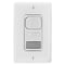 Hubbell Wiring Device-Kellems Wall Mount Sensor, Occupancy, Vacancy, Hard Wired, White, 1,000 sq ft, Fluorescent, Incandescent AD2000W1 - alternate 2