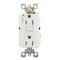 Hubbell Wiring Device-Kellems Straight Blade Receptacle, 5-15R, 15 A, 125V AC, 2 Pole, 3 Wire, Flush Mount, Grounded AFR15TRW - alternate 4