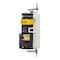Hubbell Wiring Device-Kellems Straight Blade Receptacle, 5-15R, 15 A, 125V AC, 2 Pole, 3 Wire, Flush Mount, Grounded AFR15TRW - alternate 3
