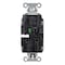 Hubbell Wiring Device-Kellems Straight Blade Receptacle, 5-20R, 20 A, 125V AC, 2 Pole, 3 Wire, Surface Mount, Grounded BR20STGY - alternate 2