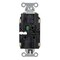 Hubbell Wiring Device-Kellems Duplex Straight Blade Receptacle, 5-20R, 20 A, 125V AC, 2 Pole, 3 Wire, Surface Mount, Grounded BR20STI - alternate 2