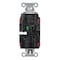 Hubbell Wiring Device-Kellems Straight Blade Receptacle, 5-20R, 20 A, 125V AC, 2 Pole, 3 Wire, Surface Mount, Single, Red BR20STR - alternate 2