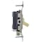 Hubbell Wiring Device-Kellems Wall Switch, Ivory, 1/2 HP, 1-Pole Switch CSB115I - alternate 3