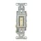 Hubbell Wiring Device-Kellems Wall Switch, 20A, Ivory, 1 HP, 3-Way Switch CSB320I - alternate 4