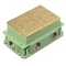 Hubbell Wiring Device-Kellems Electrical Box, 36.5 cu in, Floor Box Type, 2 Gangs, Brass, Rectangular Shape FB4233 - alternate 1