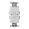 Hubbell Wiring Device-Kellems GFCI Receptacle, 20A, 125VAC, White GFBF20W - alternate 4