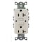 Hubbell Wiring Device-Kellems GFCI Receptacle, Duplex, 1 Phase, NEMA 5-20R, 125V AC, 20 A, 2 Poles, Screw Terminals, White GFR20W - alternate 2