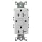 Hubbell Wiring Device-Kellems GFCI Receptacle, 20A, 125VAC, 5-20R, White GFRTW20W - alternate 3