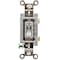 Hubbell Wiring Device-Kellems Illuminated Wall Switch, 1-Pole, 20A, Clear HBL1221ILC - alternate 2