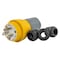 Hubbell Wiring Device-Kellems Watertight Straight Blade Plug, 5-15P, 15 A, 125V AC, 2 Pole, Screw Terminals, Grounded HBL14W47A - alternate 4