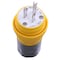 Hubbell Wiring Device-Kellems Watertight Straight Blade Plug, 5-15P, 15 A, 125V AC, 2 Pole, Screw Terminals, Grounded HBL14W47A - alternate 3
