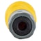 Hubbell Wiring Device-Kellems Watertight Straight Blade Connector, 5-15R, 15 A, 125V AC, 2 Pole, 3 Wire, Screw Terminals, Yellow HBL15W47A - alternate 2
