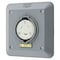 Hubbell Wiring Device-Kellems Locking Receptacle, L5-20R, 20 A, 125V AC, Single Phase, 2 Pole, Flush Mount, Screw Terminals, Gray HBL2310SR2 - alternate 2