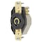 Hubbell Wiring Device-Kellems Locking Receptacle, L5-20R, 20 A, 125V AC, Single Phase, 2 Pole, Flush Mount, Screw Terminals HBL2310 - alternate 2