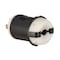 Hubbell Wiring Device-Kellems Locking Plug, L7-20P, 20 A, 277V AC, Single Phase, 2 Pole, Spring Clamp Terminals, Black, White HBL2331ST - alternate 3
