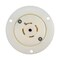 Hubbell Wiring Device-Kellems Locking Receptacle, L21-20R, 20 A, 120/208V AC, Three Phase, 4 Pole, Flush Mount, White HBL2516ST - alternate 2