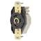 Hubbell Wiring Device-Kellems Locking Receptacle, L5-30R, 30 A, 125V AC, Single Phase, 2 Pole, Flush Mount, Screw Terminals HBL2610 - alternate 2