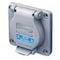 Hubbell Wiring Device-Kellems Watertight Flanged Locking Receptacle, L6-30R, 30 A, 250V AC, Single Phase, 2 Pole, Flush Mount HBL2620SW - alternate 5