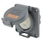 Hubbell Wiring Device-Kellems Watertight Flanged Locking Receptacle, L14-30R, 30 A, 125/250V AC, Single Phase, 3 Pole, Gray HBL2710SW - alternate 4