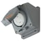 Hubbell Wiring Device-Kellems Watertight Flanged Locking Receptacle, L14-30R, 30 A, 125/250V AC, Single Phase, 3 Pole, Gray HBL2710SW - alternate 3
