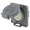 Hubbell Wiring Device-Kellems Watertight Flanged Locking Receptacle, L17-30R, 30 A, 600V AC, Three Phase, 3 Pole, Flush Mount HBL2740SW - alternate 2