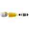 Hubbell Wiring Device-Kellems Watertight Locking Connector, L15-30R, 30 A, 250V AC, Three Phase, 3 Pole, Screw Terminals, Yellow HBL29W75 - alternate 4