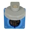 Hubbell Wiring Device-Kellems Watertight Pin & Sleeve Receptacle, 20 A, 250V AC, Three Phase, 2 Pole, IEC Grounding, Blue, NEMA 4X HBL320R6W - alternate 2
