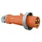 Hubbell Wiring Device-Kellems Watertight Pin & Sleeve Plug, 100 A, 125/250V AC, Single Phase, 3 Pole, IEC Grounding, Orange HBL4100P12W - alternate 2