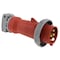 Hubbell Wiring Device-Kellems Watertight Pin & Sleeve Plug, 100 A, 480V AC, Three Phase, 3 Pole, IEC Grounding, Red, NEMA 4X HBL4100P7W - alternate 4