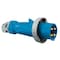 Hubbell Wiring Device-Kellems Watertight Pin & Sleeve Plug, 100 A, 250V AC, Three Phase, 3 Pole, IEC Grounding, Blue, NEMA 4X HBL4100P9W - alternate 3